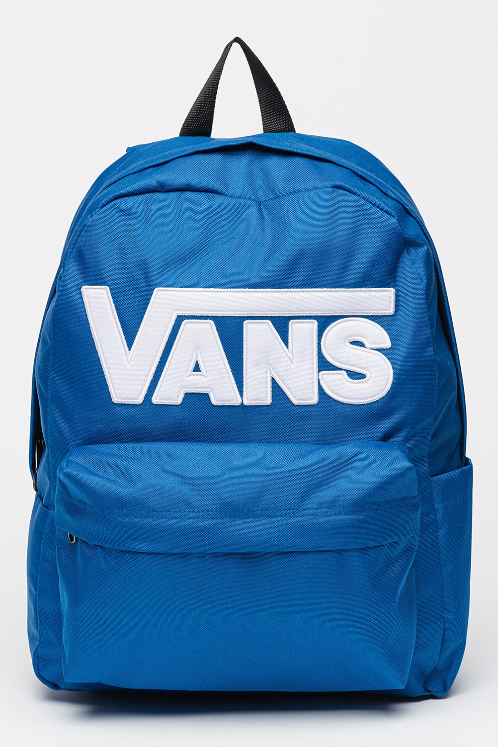 Vans, Rucsac unisex din material textil cu logo Old Skool Drop, Alb, Albastru royal