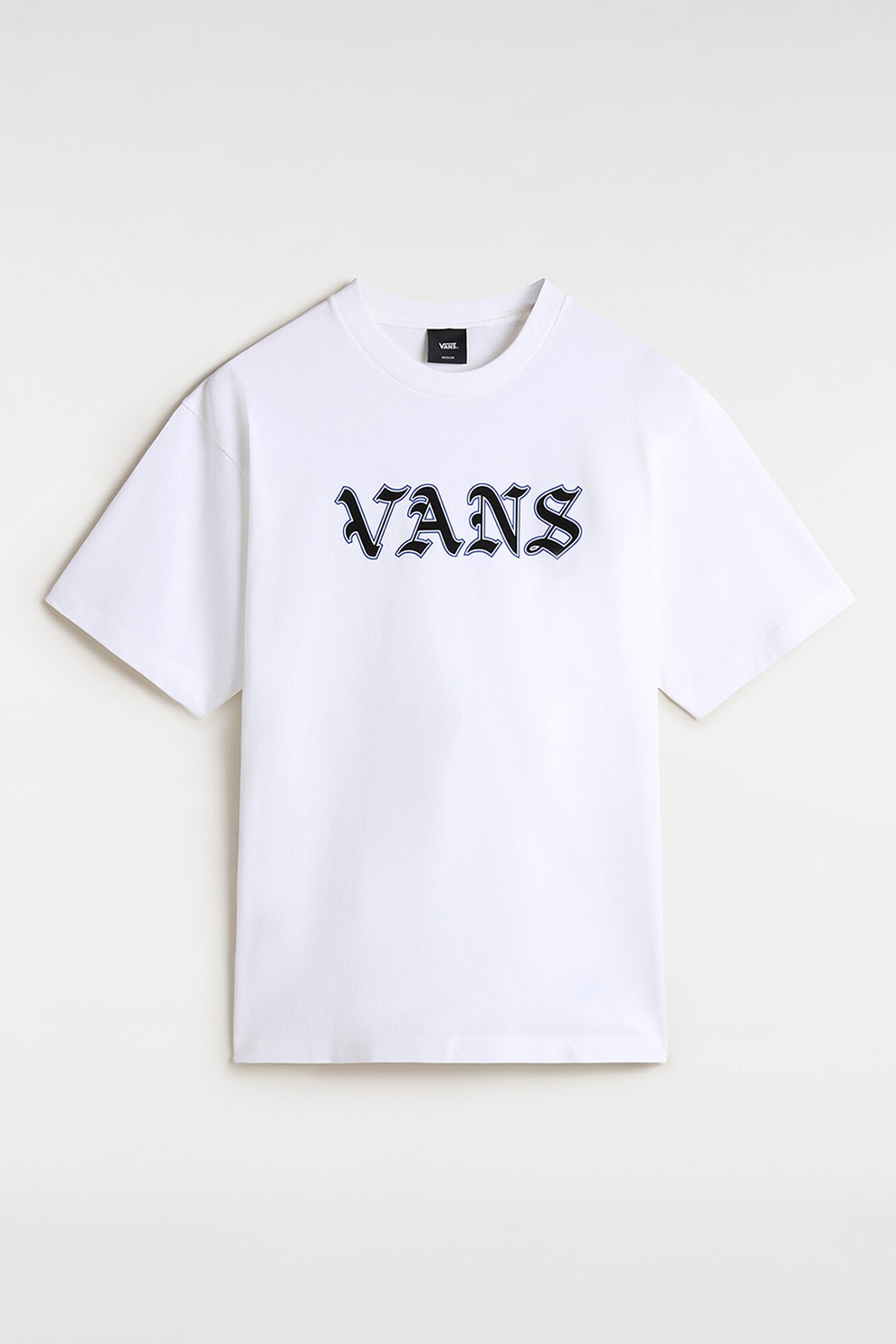 Vans, Tricou cu imprimeu logo, Alb optic, M