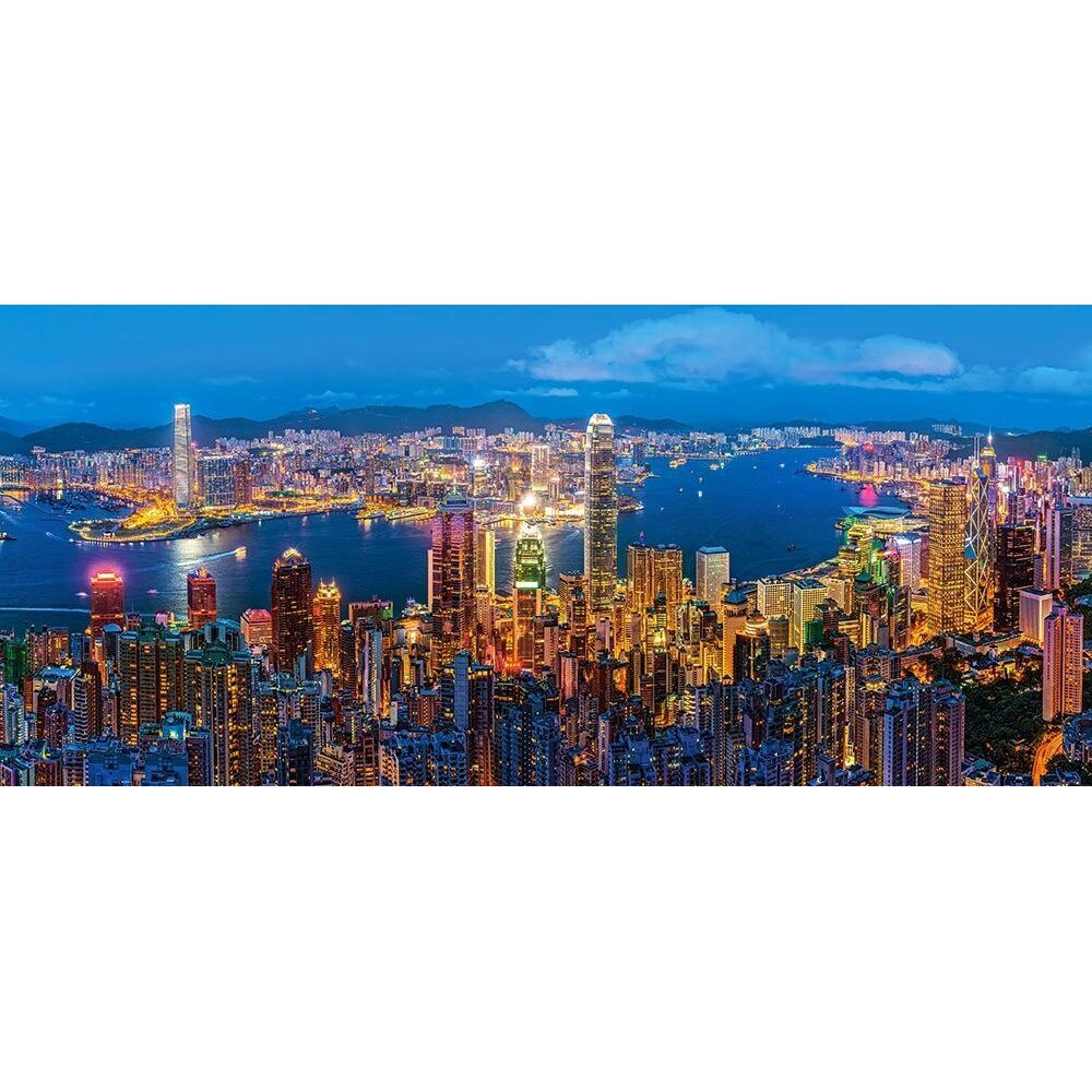 Puzzle Panoramic Castorland Hong Kong la Apus 60290, 600 piese