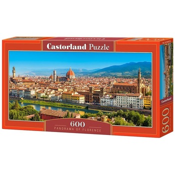 Puzzle Panoramic Castorland Panorama cu Florenta 60078, 600 piese Puzzle Panoramic Castorland Panorama cu Florenta 60078, 600 piese