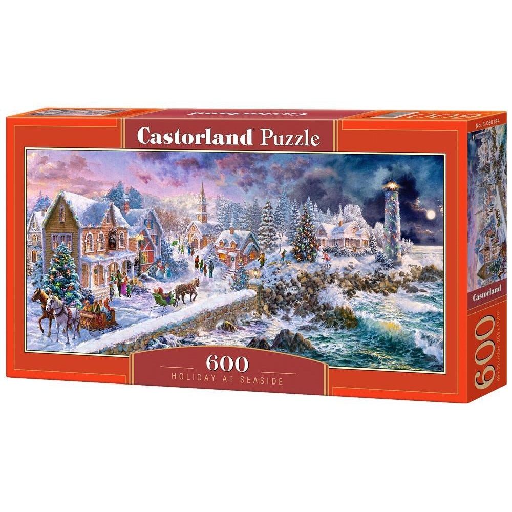 Puzzle Panoramic Castorland Sarbatori pe Malul Marii 60184, 600 piese