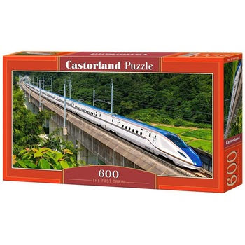 Puzzle Panoramic Castorland Tren de Viteza 60146, 600 piese Puzzle Panoramic Castorland Tren de Viteza 60146, 600 piese