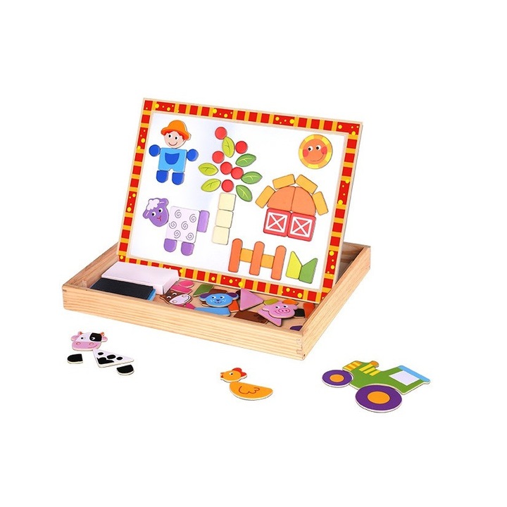 Jucarie Tooky Toy Tabla Magnetica Ferma