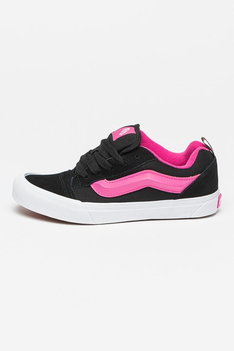 Vans, Велурени кецове Knu Skool, Черен/Фуксия
