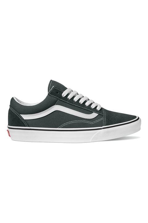 Vans, Uniszex nyersbőr sneaker, Fehér/Erdőzöld