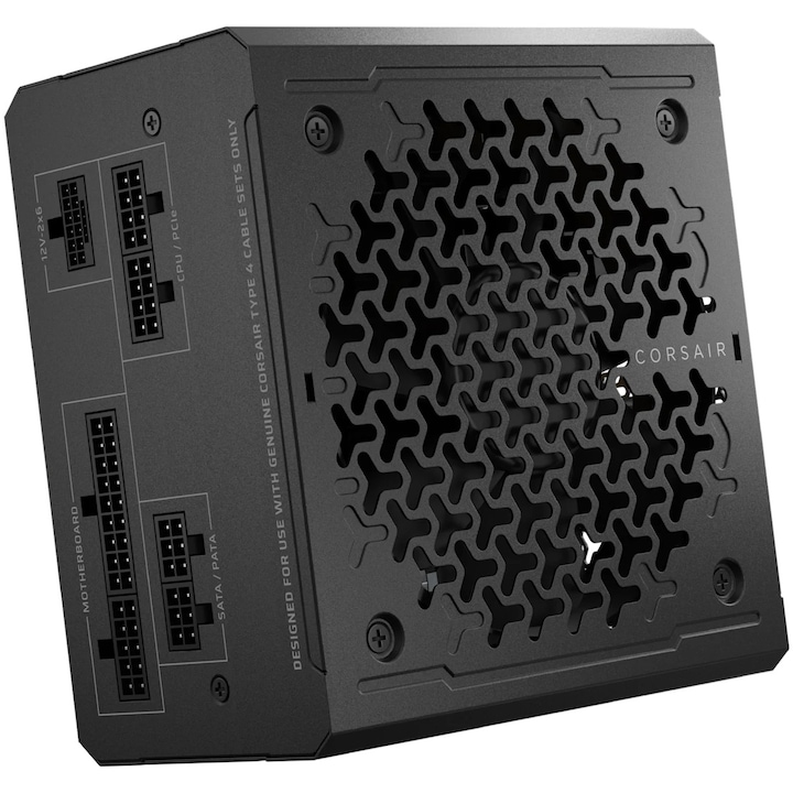 Corsair RM650e tápegység, Cybenetics GOLD, 650 W, ATX 3.1, PCIe 5.1, teljesen moduláris, fekete