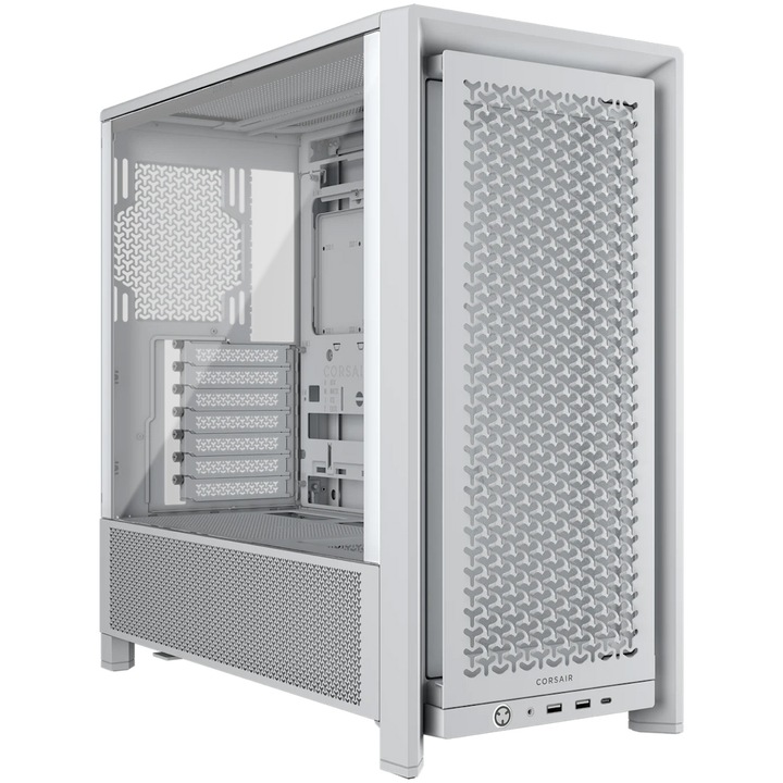 Компютърна кутия Corsair FRAME 4000D Modular High Airflow, Mid-Tower, Бял