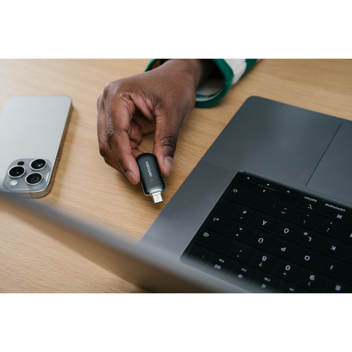 Stick Memorie Verbatim Plectra, USB-C, 3.2 Gen 1, 128 GB, Negru