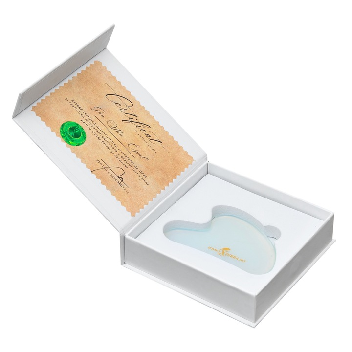 Gua Sha, piatra din cristal natural de opal, XTERRA