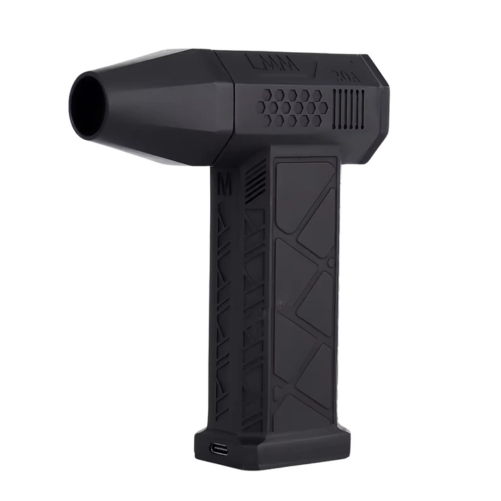 Suflanta Portabila Turbo pentru Indepartarea Prafului, Motor Brushless, Viteza Mare, Design Fara Fir, Ventilator Jet Puternic