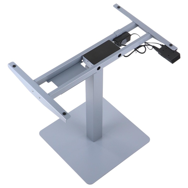 Cadru electric pentru birou si masa PRATO 05-2T/A, un singur motor, reglare inaltime, control tactil, gri