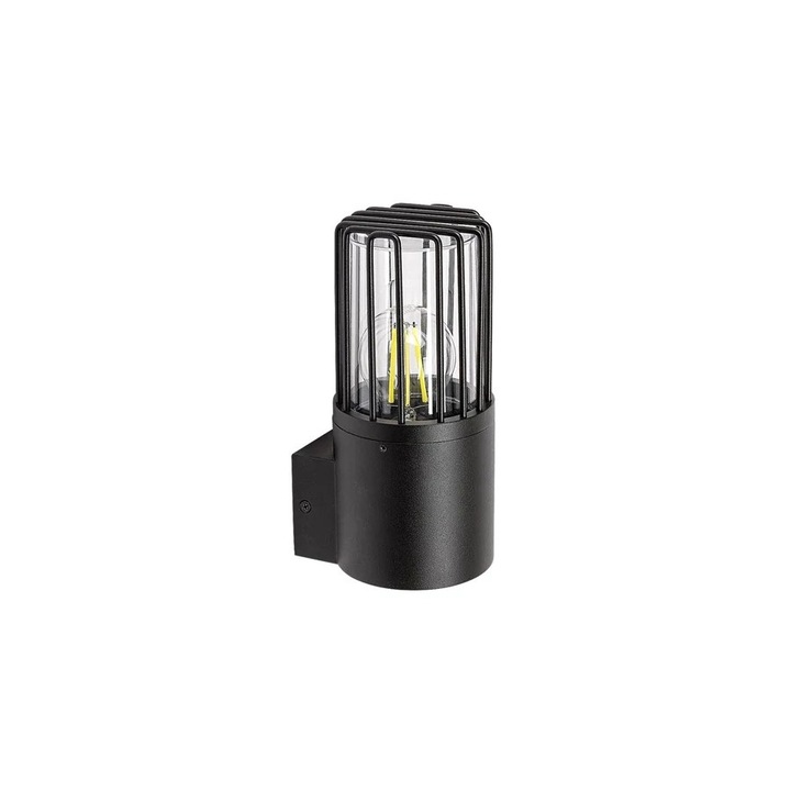 Aplica de perete exterioara HAREN metal, plastic, negru, transparent, E27, IP54 RABALUX - 77083