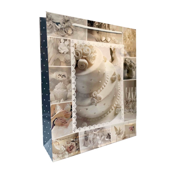 JU-PITER Сватбени подаръчни торбички, комплект 12 части, 18x23x12 см, микс модели