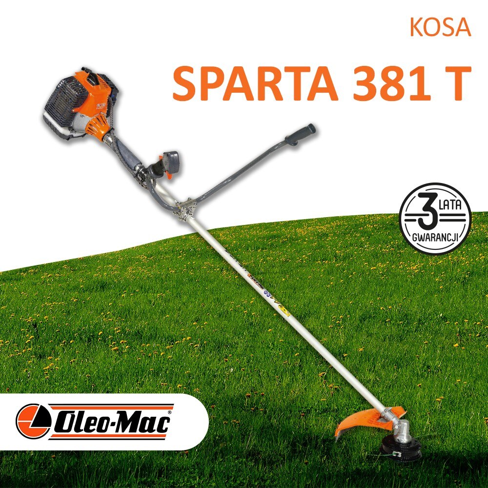 Motocoasa Oleo-Mac Sparta 381 T, 1,8 KM, 3-zebna, 0,87 l, 7