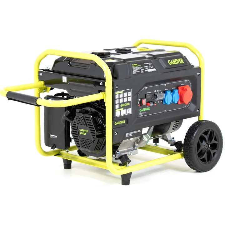 Generator electric trofazat Gardyer G5600T, 5 kW, 389 cm3, 25 L, 3 faze