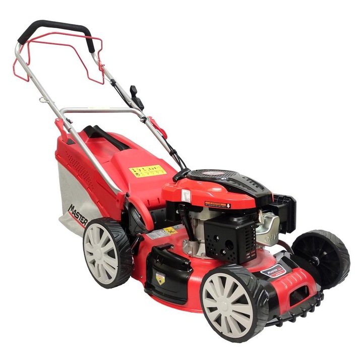 Masina de tuns iarba Mastercut FD46S/4/LC159, motor pe benzina 5KM, latime 46cm, functii multiple, roti mari