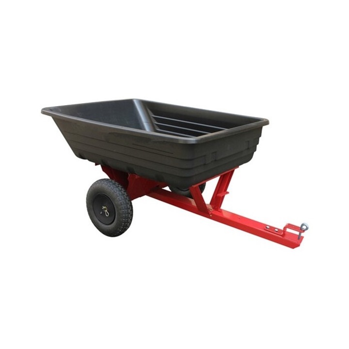 Remorca OLEO-MAC ITALIA pentru tractoare, capacitate 180kg, dimensiuni 102x84x27cm, roti pneumatice