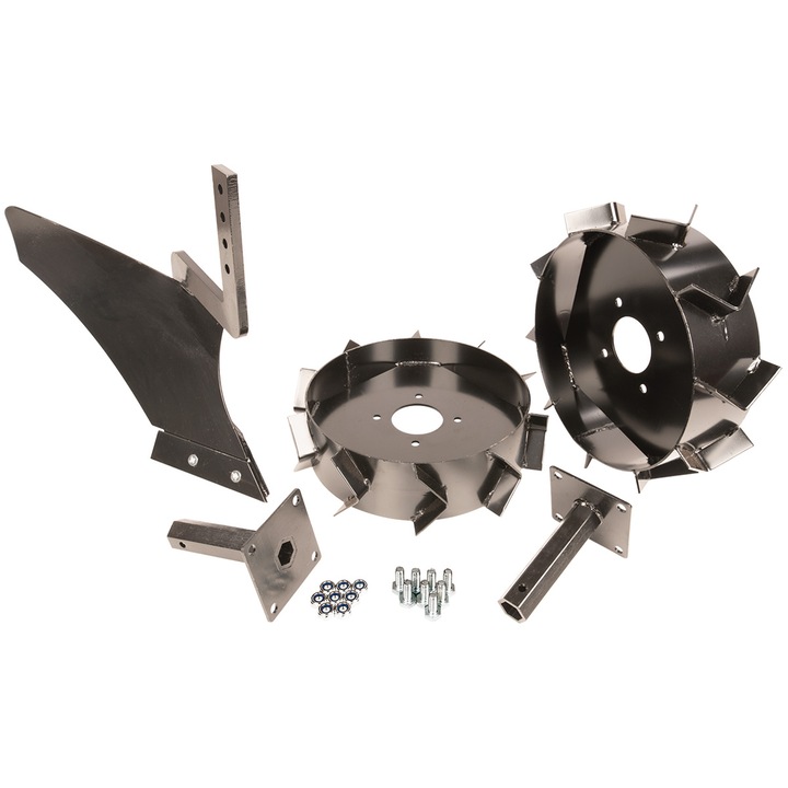 Kit accesorii de arat pentru motocultor, Cedrus, Glx540, Negru