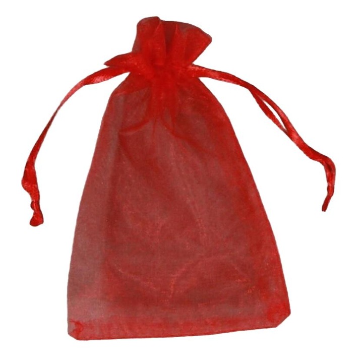 Saculet organza, Penword, rosu 10x15cm