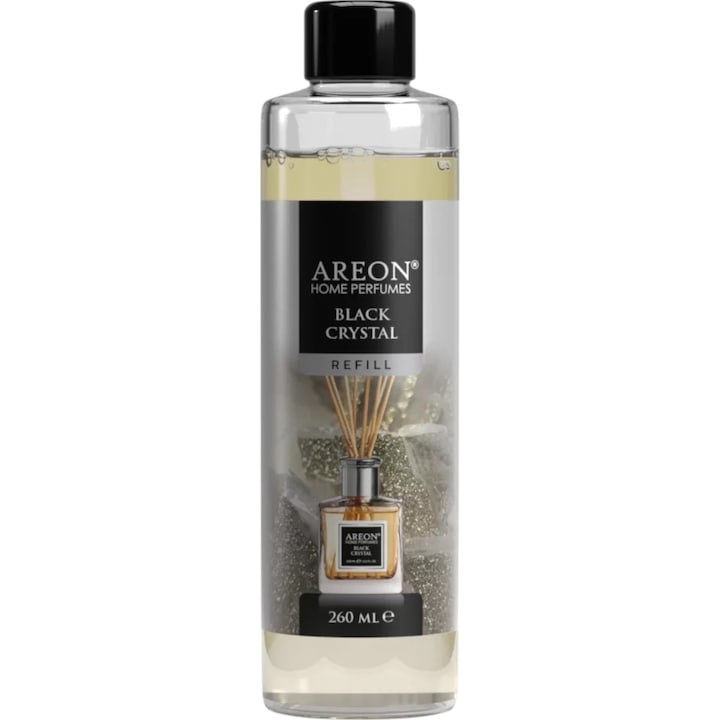 Areon Home Perfume utántöltő pálcikákkal, fekete kristály, 260 ml