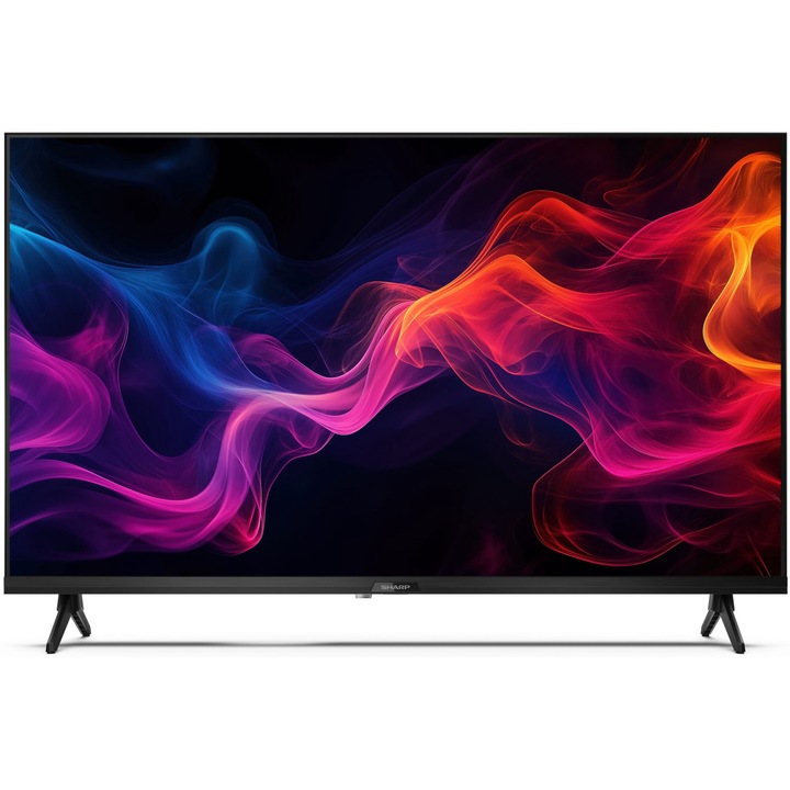 Телевизор Sharp 32GF2265E, 32" LED GOOGLE TV, HD 1366x768, Frameless, DVB-T/T2/C/S/S2, Active Motion 400, Speaker 2x8W, Dolby Digital, DTS HD, HDR10, Google Assistant, Google Cast, 2xHDMI, 3.5mm Headphone jack / line-out, USB, Wi-Fi, Bluetooth, 32GF2265E