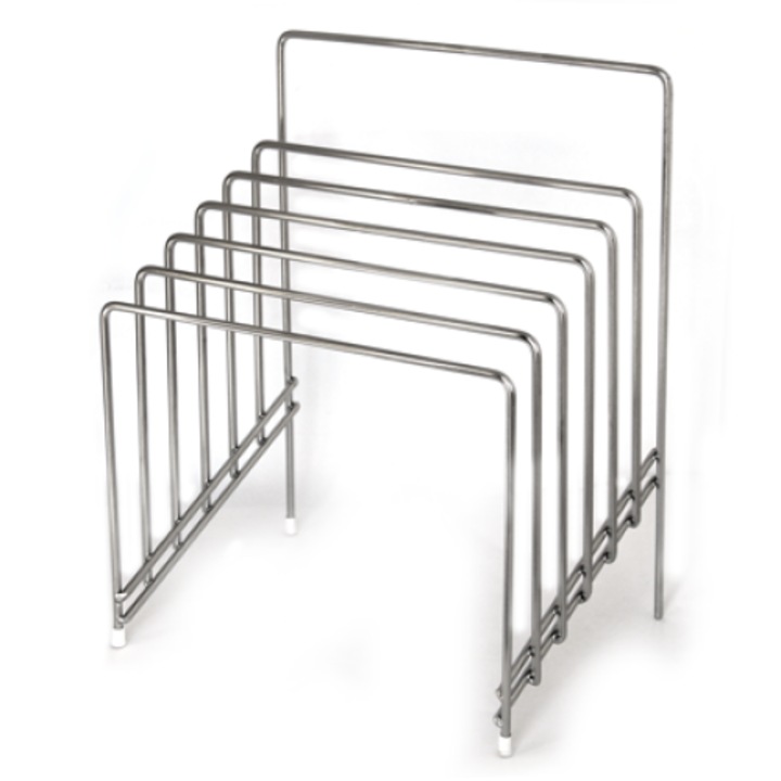 Стойка за дъски HORECANO, квадратна, иноксова, 29.5x21.5xh37.5cm