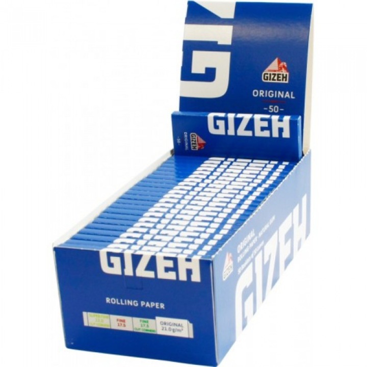 Листчета за цигари Gizeh Blue Original, 70 mm, 50 буклета в кутия