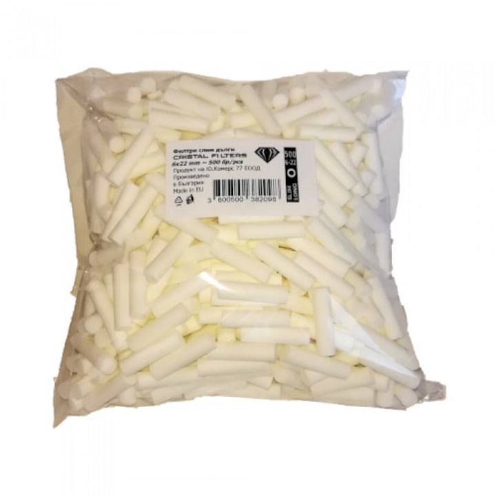 Филтри за цигари Crystal Filters,6 мм/22 мм, плик, кашон