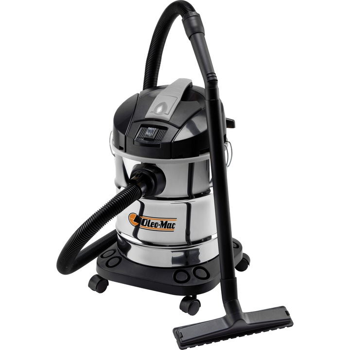 Aspirator industrial Oleo Mac OMV 22 N, 1600W, 20L, pentru umed si uscat, cu accesorii incluse