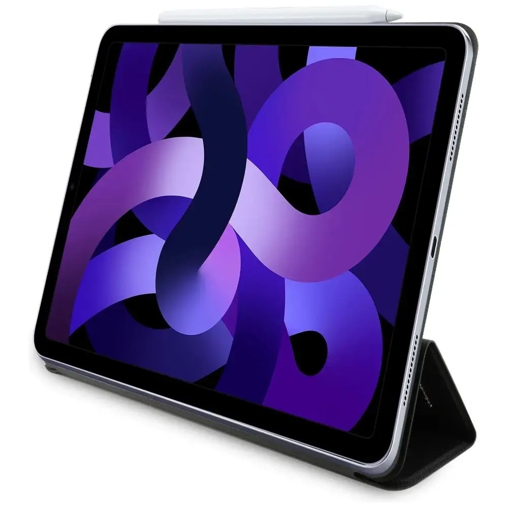 Husa Karl Lagerfeld Saffiano Magnetic Karl & Choupette compatibila cu iPad Air 13 inch 2024, Negru