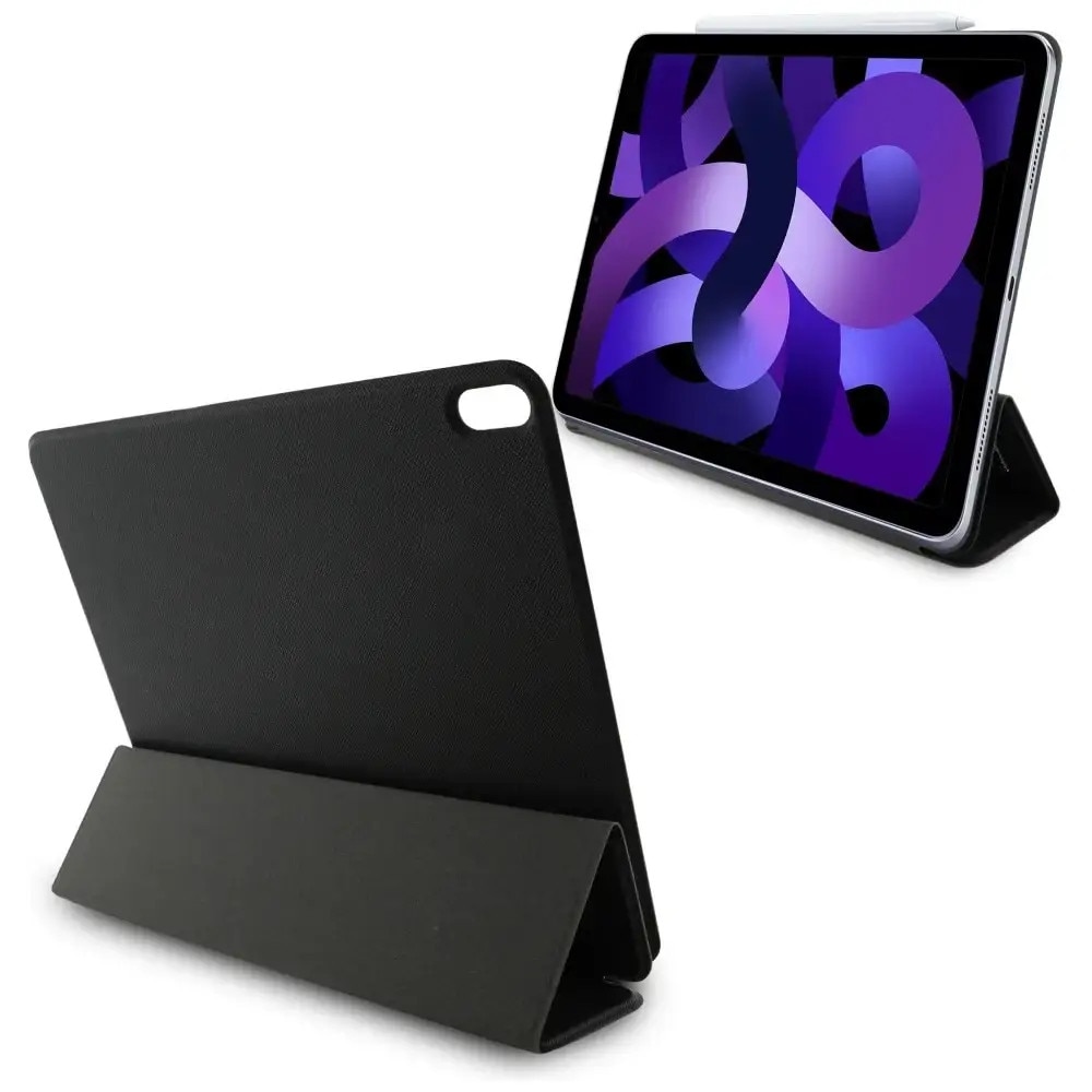Husa Karl Lagerfeld Saffiano Magnetic Karl & Choupette compatibila cu iPad Air 13 inch 2024, Negru
