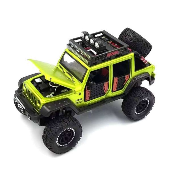 OFF Road 4x4 Jeep with light & sound red hátrahúzós autó 1:24