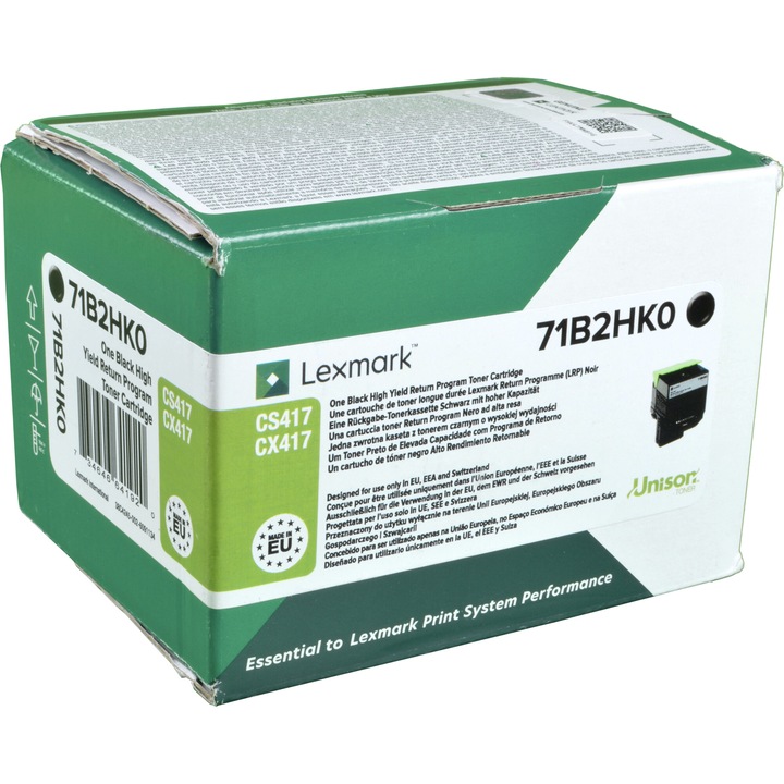 Cartus toner Lexmark 71B2HK0, negru, capacitate 6000 pagini