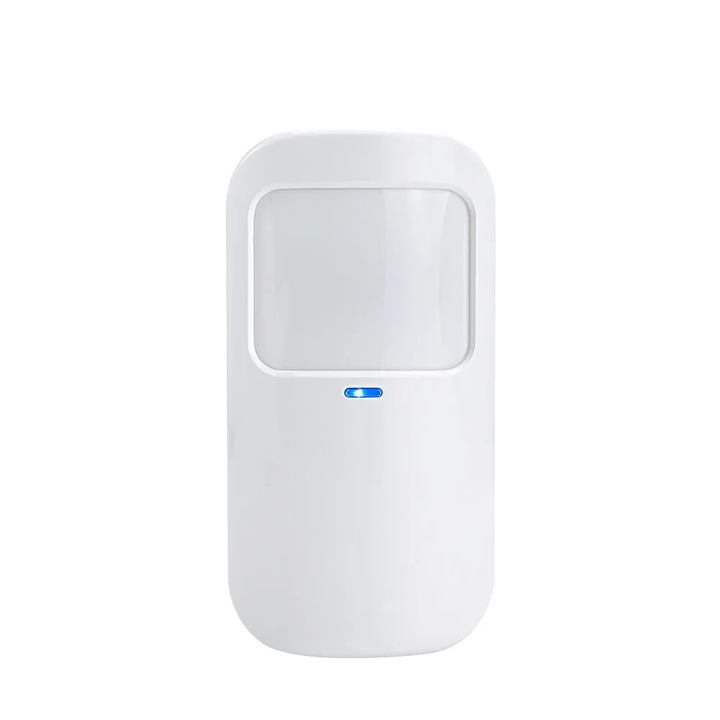 Smart IR сензор за движение за използване на закрито, съвместим с WiFi аларма, Onshop, бял