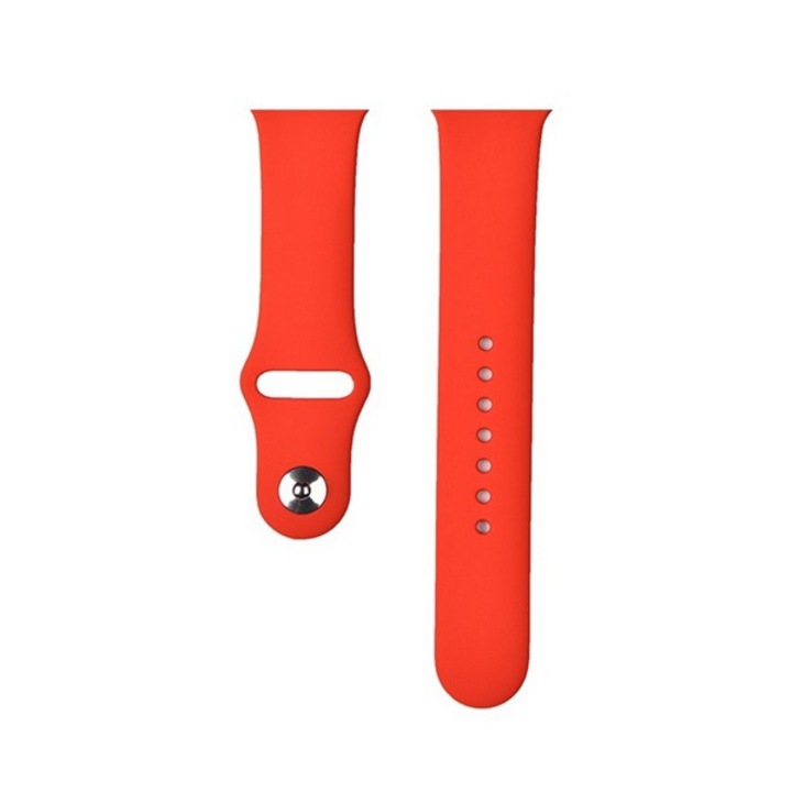Devia deluxe sport pótszíj, egyedi méret, nagy, szilikon, állítható, piros, kompatibilis: Apple Watch Series 5 44mm / Watch Series 4 44mm / Watch Series 3 42mm