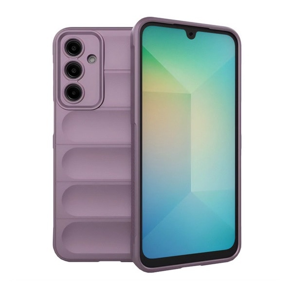 Husă de telefon mobil din silicon Gigapack, rezistență la șocuri, protecție cameră, 3D, mov, compatibilă: Samsung Galaxy A56 5G, SM-A566