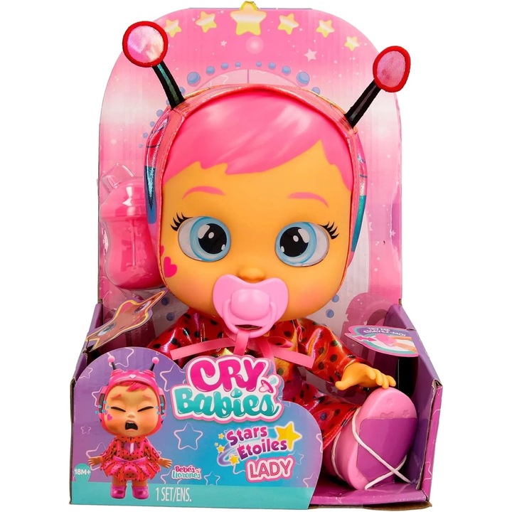 Кукла Cry Babies Lady Bug, интерактивна със сълзи