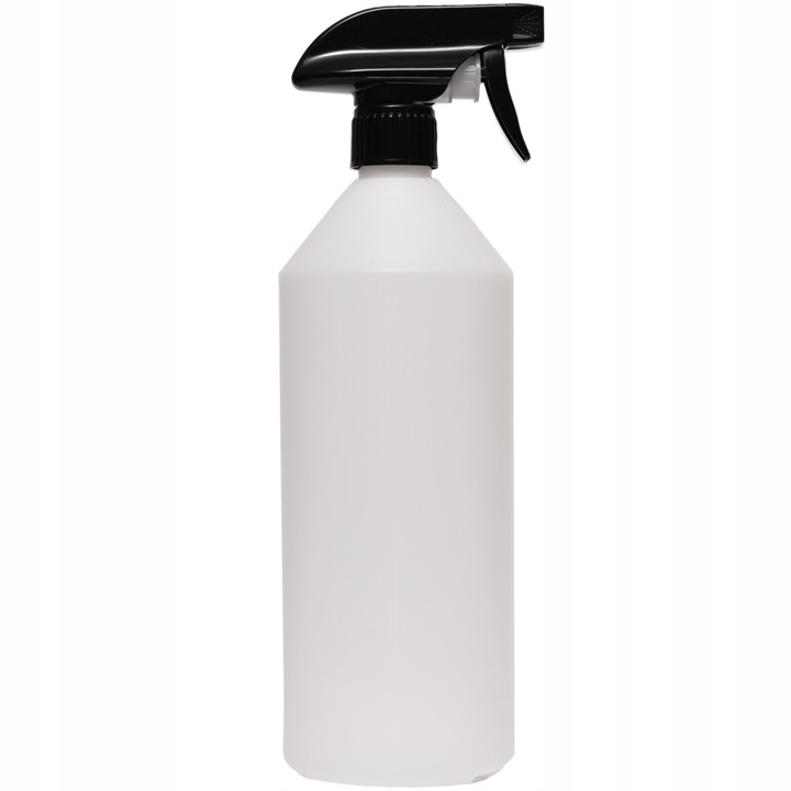 Spray flakon, Porlasztó, többször használható, Műanyag, 1 l, Fehér