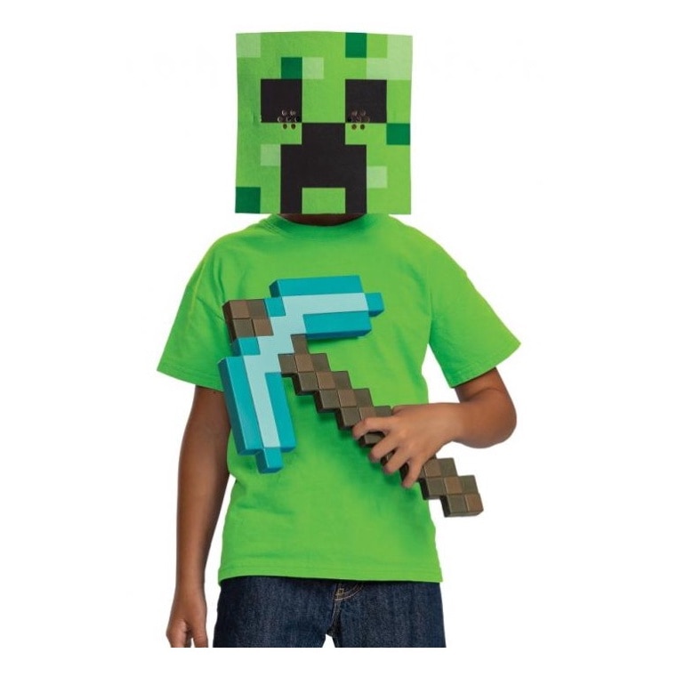 Set petrecere Minecraft pentru copii, masca si tarnacop, marime ...