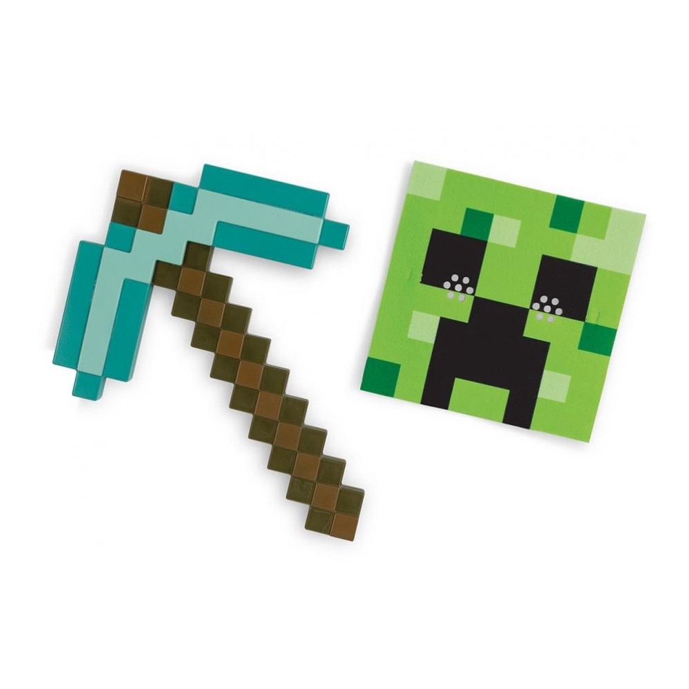 Set petrecere Minecraft pentru copii, masca si tarnacop, marime ...