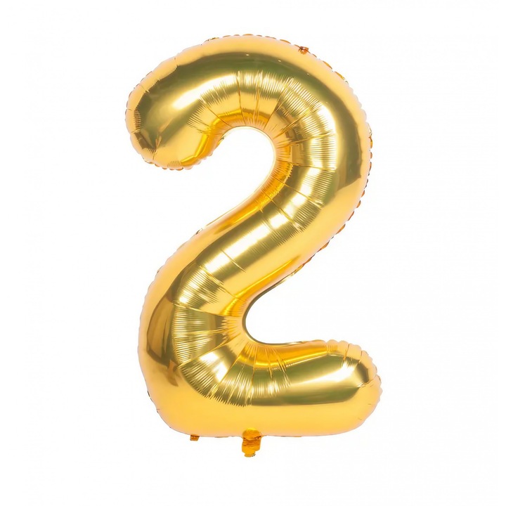 Фолиев балон Flippy, номер 2, 81 см, за въздух или хелий, златист
