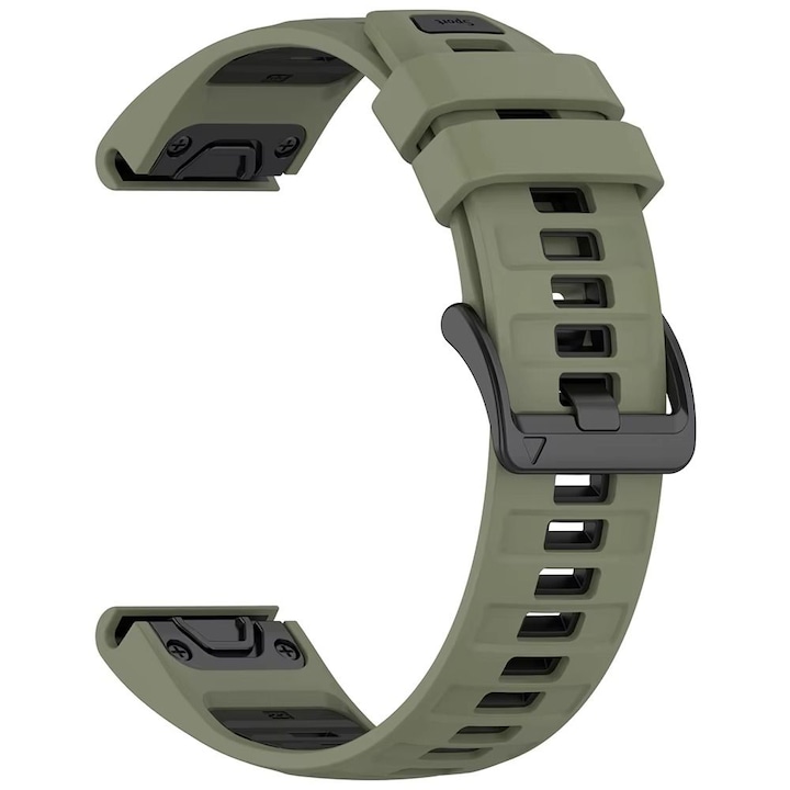 Силиконова каишка Smart Pulse Premium 26 mm за Garmin Fenix 8X 7X 6X Pro 5X Plus TACTIX DELTA MK2i Forerunner 945, Тютюн
