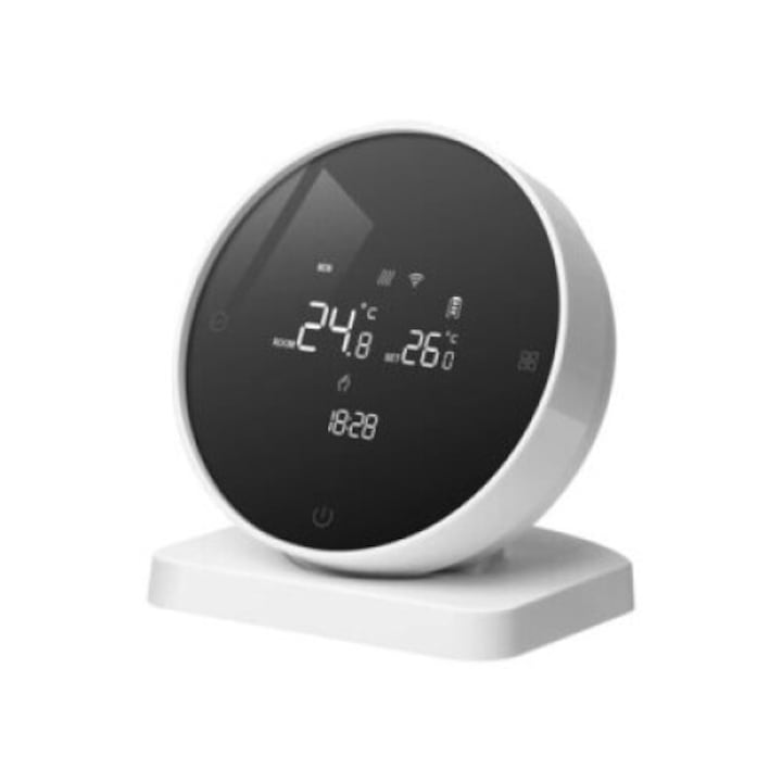 Termostat inteligent pentru un confort perfect – Control wireless, ecran digital si setari usoare pentru incalzirea in pardoseala, compatibil cu multiple tensiuni (110-230V)