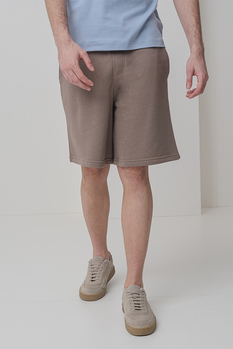 CALVIN KLEIN, Bermude cu snur de ajustare, Maro taupe deschis