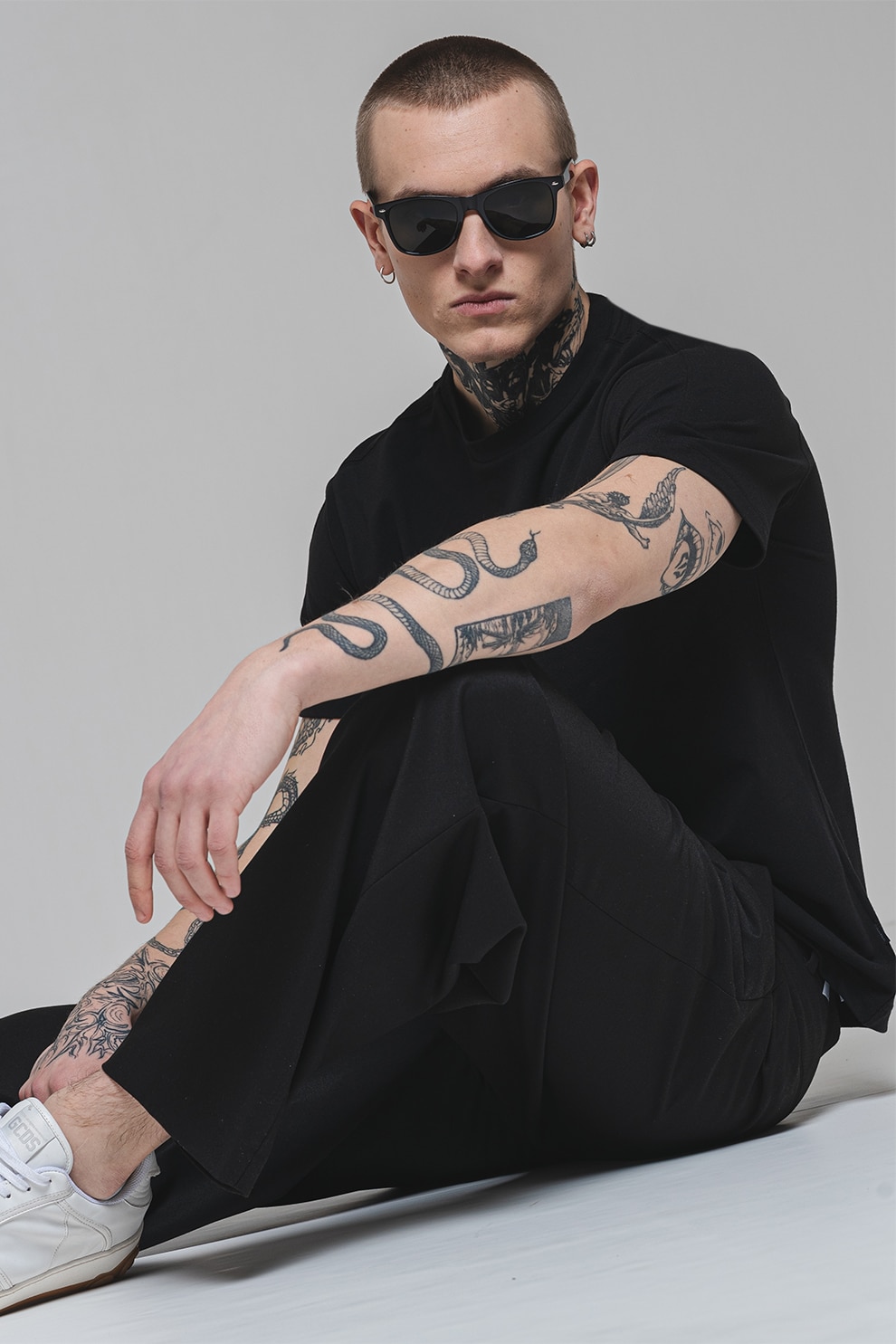 CALVIN KLEIN, Tricou regular fit din amestec de bumbac organic, Negru, S