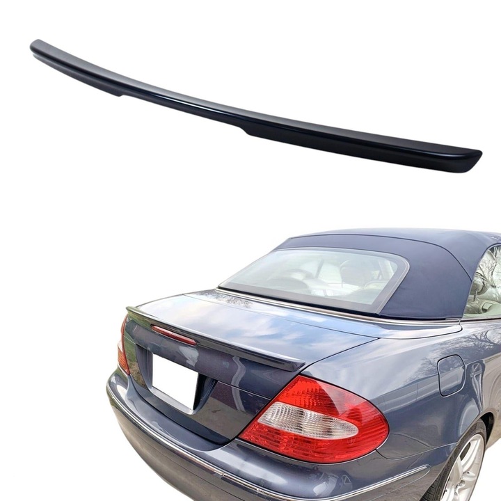 Eleron portbagaj compatibul Mercedes CLK w209 Coupe Cabrio model AMG calitate Premium plastic negru ABS ( nevopsit )