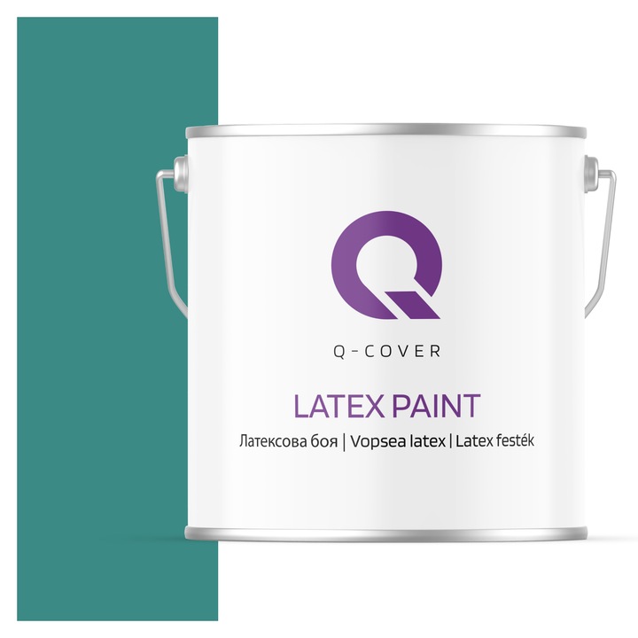 Латексова боя, тъмен тюркоаз H1421, мат, 5L