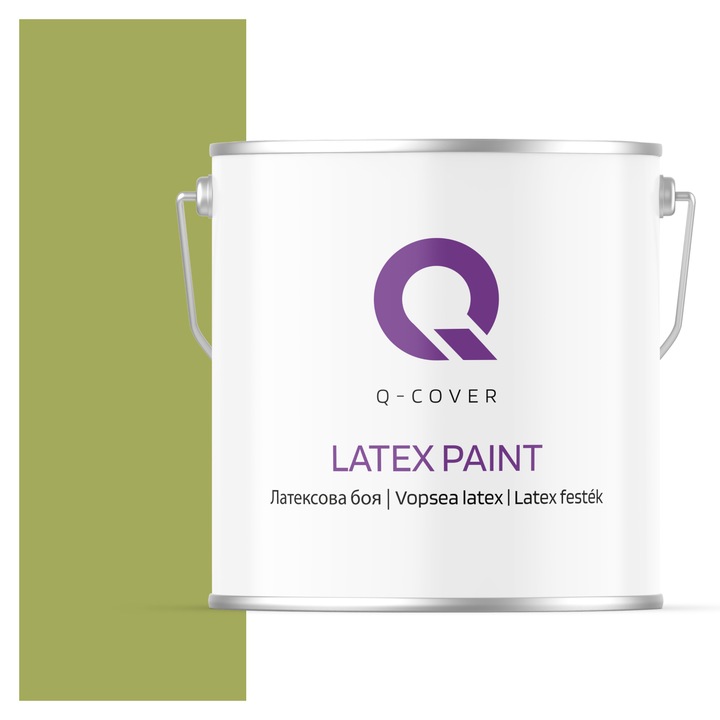 Латексова боя, Тъмно охра зелена H2437, Матова, 5L