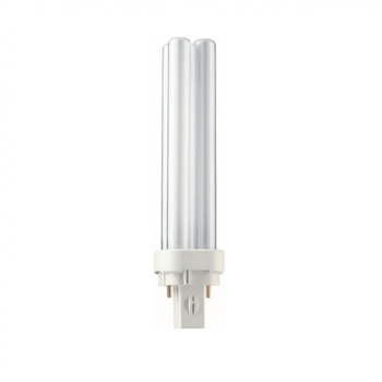 Bec economic 2 pini Philips MASTER PL-C 2P, forma stick, 18W, G24D-2, 10000 ore, lumina naturala 4000K Bec economic 2 pini Philips MASTER PL-C 2P, forma stick, 18W, G24D-2, 10000 ore, lumina naturala 4000K