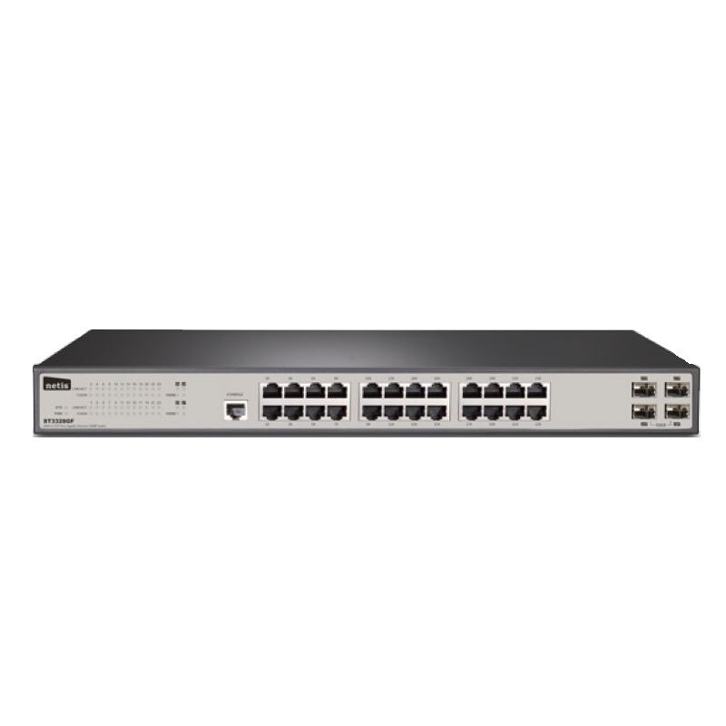 Switch Netis ST3328GF+4SFP20KM Smart SNMP 24P Gigabit